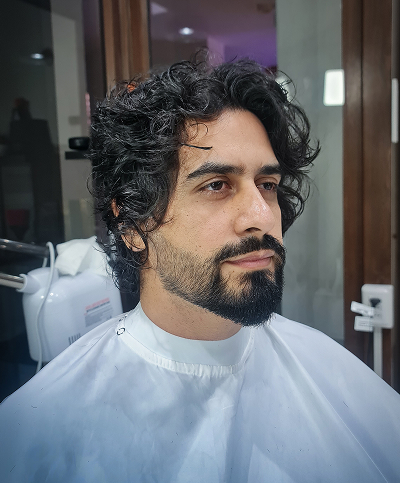 Men's cut scissors work